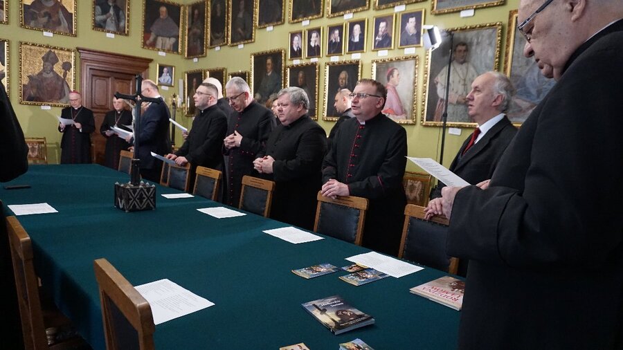 Ogłoszenie decyzji Papieża Franciszka o beatyfikacji Rodziny Ulmów - Dom Biskupi w Przemyślu, 17 grudnia 2022 r. Fot. ks. Maciej Flader/Niedziela Przemyska