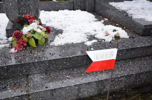 Grób śp. Floriana Węglowskiego poległego w bitwie pod Rafajłową na cmentarzu Pobitno w Rzeszowie, 24 stycznia 2023. Fot. Katarzyna Gajda-Bator IPN.
