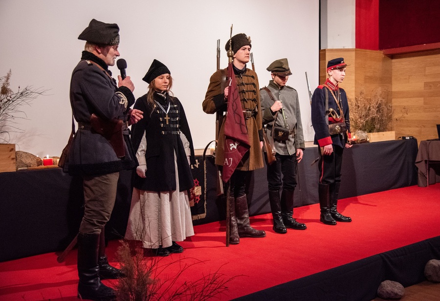 Powstańcza wieczornica w Kolbuszowej – 12 lutego 2023. Fot. Mateusz Starzec (MDK Kolbuszowa)