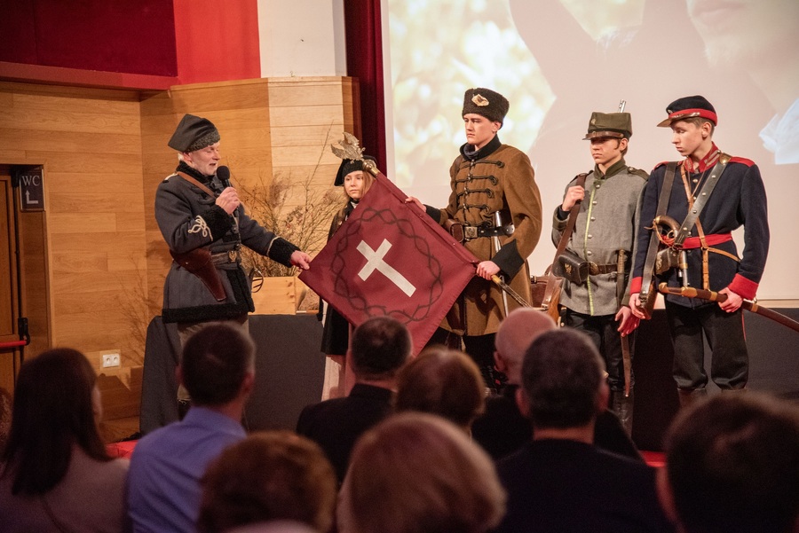 Powstańcza wieczornica w Kolbuszowej – 12 lutego 2023. Fot. Mateusz Starzec (MDK Kolbuszowa)