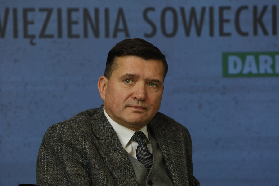 Dr hab. Dariusz Iwaneczko na potkaniu z cyklu „Książki pełne historii" odbyło się w Centralnym Przystanku Historia – Warszawa, 22 lutego 2023. Fot. Piotr Życiński (IPN)