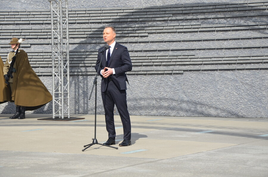 Narodowy Dzień Pamięci Polaków ratujących Żydów pod okupacją niemiecką z udziałem prezydenta Andrzeja Dudy – Markowa, 24 marca 2023. Fot. Katarzyna Gajda-Bator (IPN)
