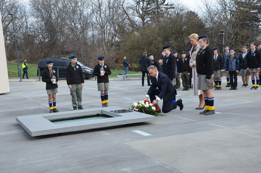 Narodowy Dzień Pamięci Polaków ratujących Żydów pod okupacją niemiecką z udziałem prezydenta Andrzeja Dudy – Markowa, 24 marca 2023. Fot. Katarzyna Gajda-Bator (IPN)