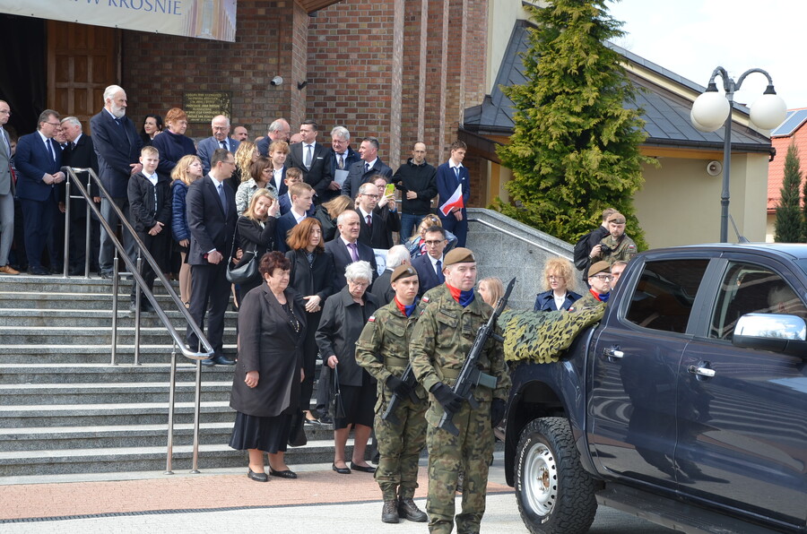 Uroczystości pogrzebowe Kazimierza Człowiekowskiego ps. „Niemsta” – Krosno, 21 kwietnia 2023. Fot. Katarzyna Gajda-Bator (IPN)