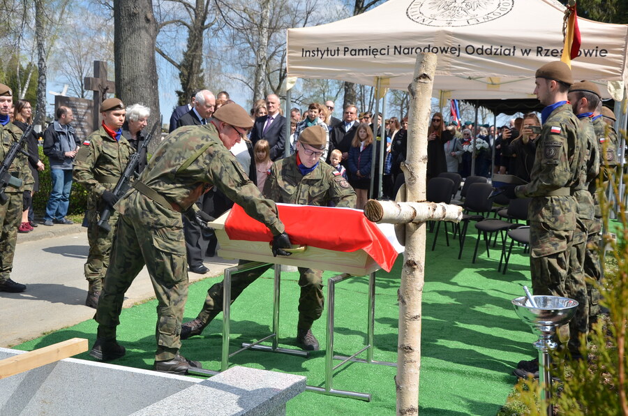 Uroczystości pogrzebowe Kazimierza Człowiekowskiego ps. „Niemsta” – Krosno, 21 kwietnia 2023. Fot. Katarzyna Gajda-Bator (IPN)