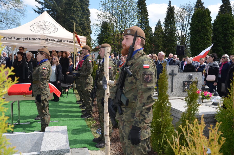 Uroczystości pogrzebowe Kazimierza Człowiekowskiego ps. „Niemsta” – Krosno, 21 kwietnia 2023. Fot. Katarzyna Gajda-Bator (IPN)
