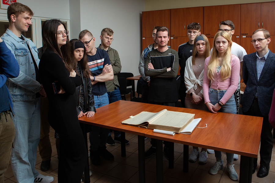 Lekcja archiwalna dla studentów w IPN – Rzeszów, 11 maja 2023. Fot Igor Witowicz (IPN)