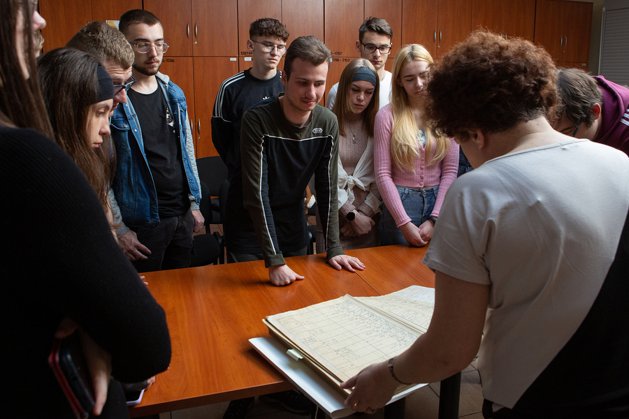 Lekcja archiwalna dla studentów w IPN – Rzeszów, 11 maja 2023. Fot Igor Witowicz (IPN)