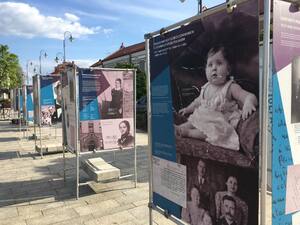 Wernisaż wystawy o Polakach ratujących Żydów w czasie II wojny światowej – Lubaczów, 12 maja 2023. Fot. Anna Hanus.