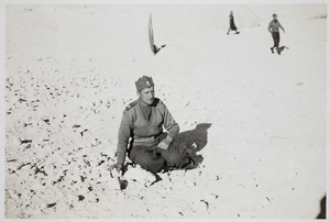 Zdjęcie 010. Kapral Antoni Bąk podczas służby w Pułku Ułanów Karpackich w Brygadzie Strzelców Karpackich, ok. 1940–1942 r.