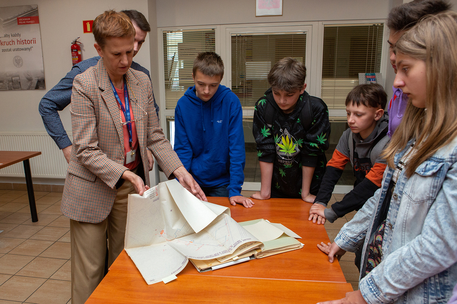 Lekcja archiwalna dla uczniów Szkoły Podstawowej w Białce – Rzeszów, 29 maja 2023 r. Fot. Igor Witowicz (IPN)