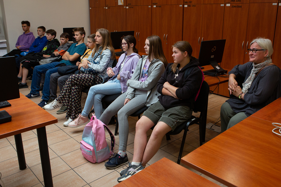 Lekcja archiwalna dla uczniów Szkoły Podstawowej w Białce – Rzeszów, 29 maja 2023 r. Fot. Igor Witowicz (IPN)