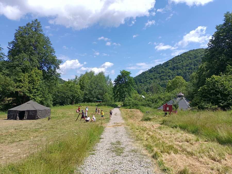 Obóz patriotyczno-historyczny w Bieszczadach – Nasiczne, 3 lipca 2023. Fot. Marcin Bukała (IPN)