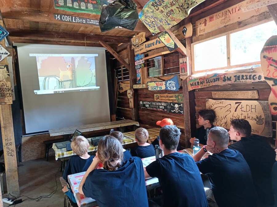 Obóz patriotyczno-historyczny w Bieszczadach – Nasiczne, 3 lipca 2023. Fot. Marcin Bukała (IPN)