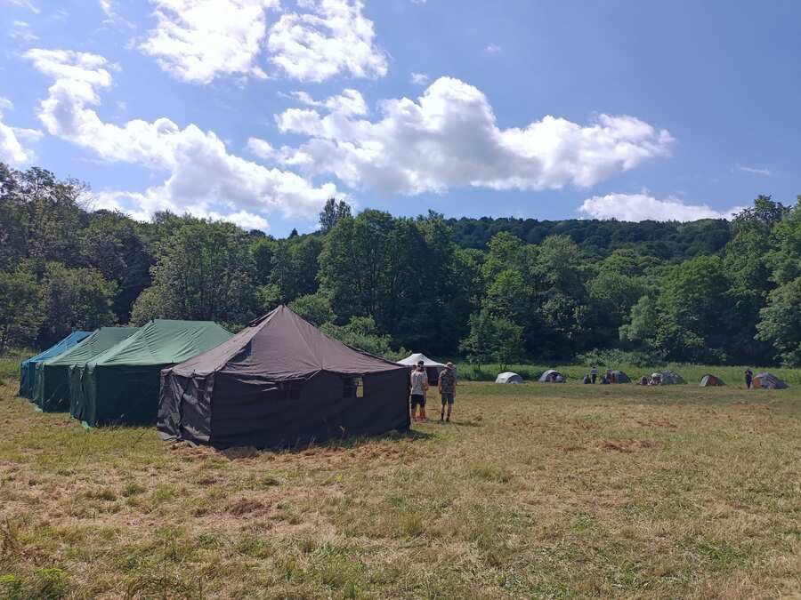 Obóz patriotyczno-historyczny w Bieszczadach – Nasiczne, 3 lipca 2023. Fot. Marcin Bukała (IPN)