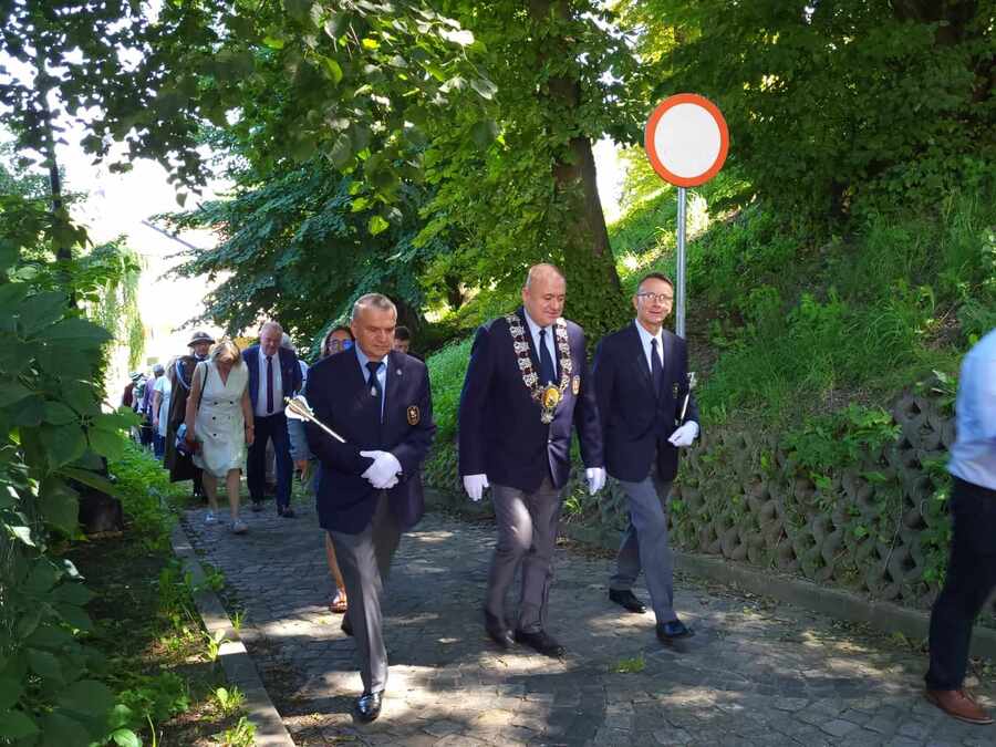 Uroczyste odsłonięcie tablicy pamięci Franciszka Głowacza, Kazimierza Cieszyńskiego, Zbigniewa Kuchcińskiego – Przemyśl, 13 sierpnia 2023. Fot. Maria Rejman (IPN)