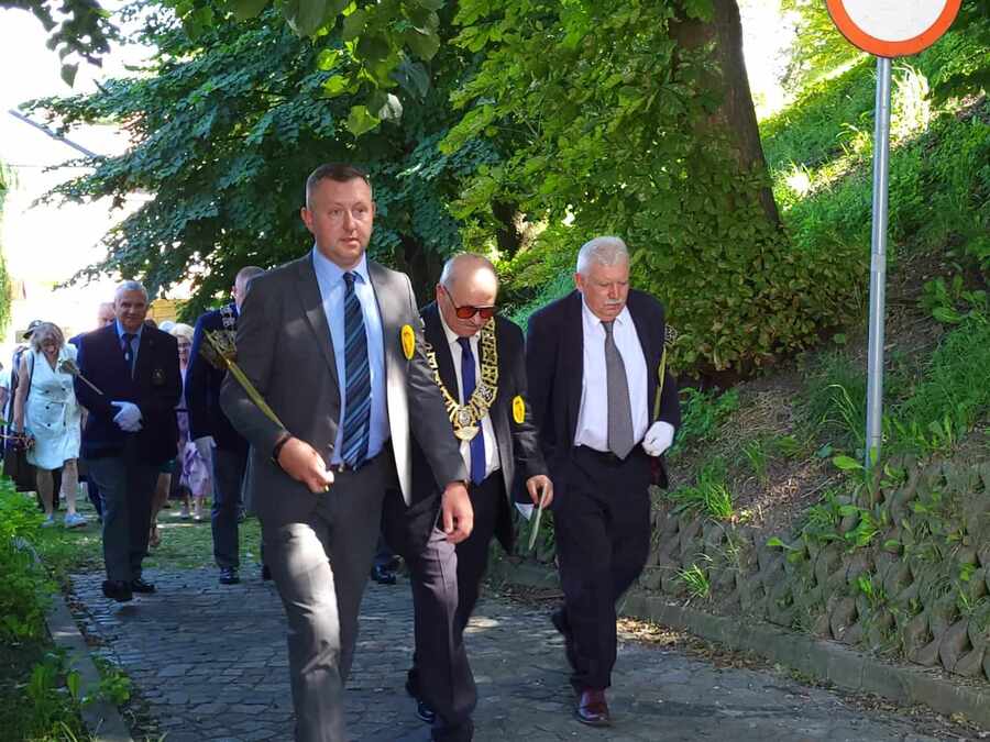 Uroczyste odsłonięcie tablicy pamięci Franciszka Głowacza, Kazimierza Cieszyńskiego, Zbigniewa Kuchcińskiego – Przemyśl, 13 sierpnia 2023. Fot. Maria Rejman (IPN)