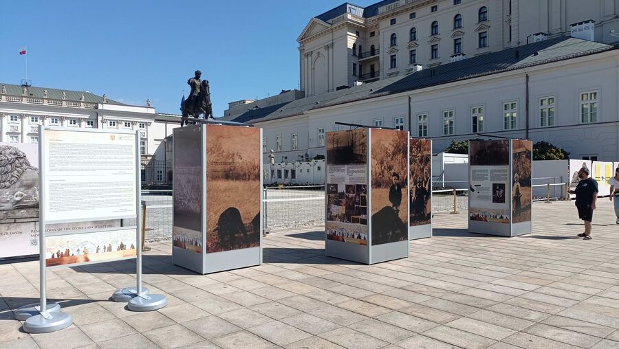 Otwarcie wystawy „Śmierć za człowieczeństwo. Rodzina Ulmów” – Pałac Prezydencki w Warszawie, 21 sierpnia 2023. Fot. Marcin Bukała (IPN)