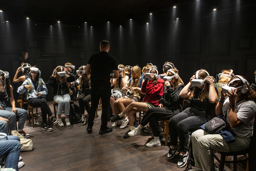 Zajęcia archiwalne i edukacyjne uczniów LO w Kołaczycach w IPN – Rzeszów, 22 września 2023. Fot. Igor Witowicz (IPN)