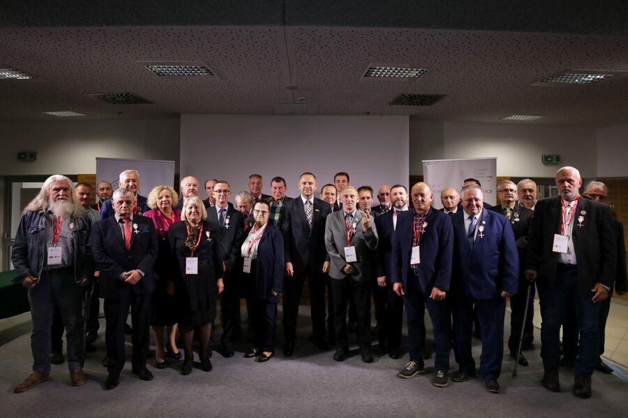 Odznaczeni  Krzyżem Wolności i Solidarności oraz Medalem Reipublicae Memoriae Meritum – Rzeszów, 4 października 2023, 4 października 2023. Fot. Mikołaj Bujak (IPN)