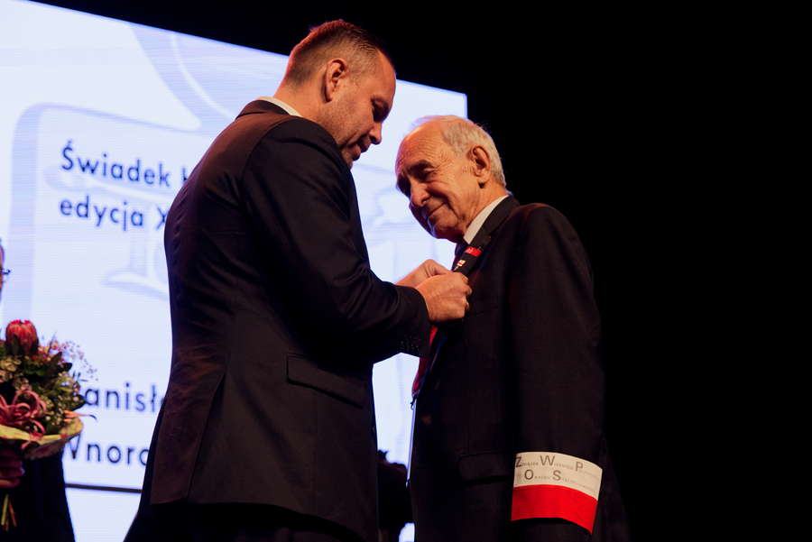 Uroczystość wręczenia nagrody honorowej IPN „Świadek Historii” – G2 A Arena Jasionka, 5 października 2023. Fot. Marcin Zarębski (IPN)