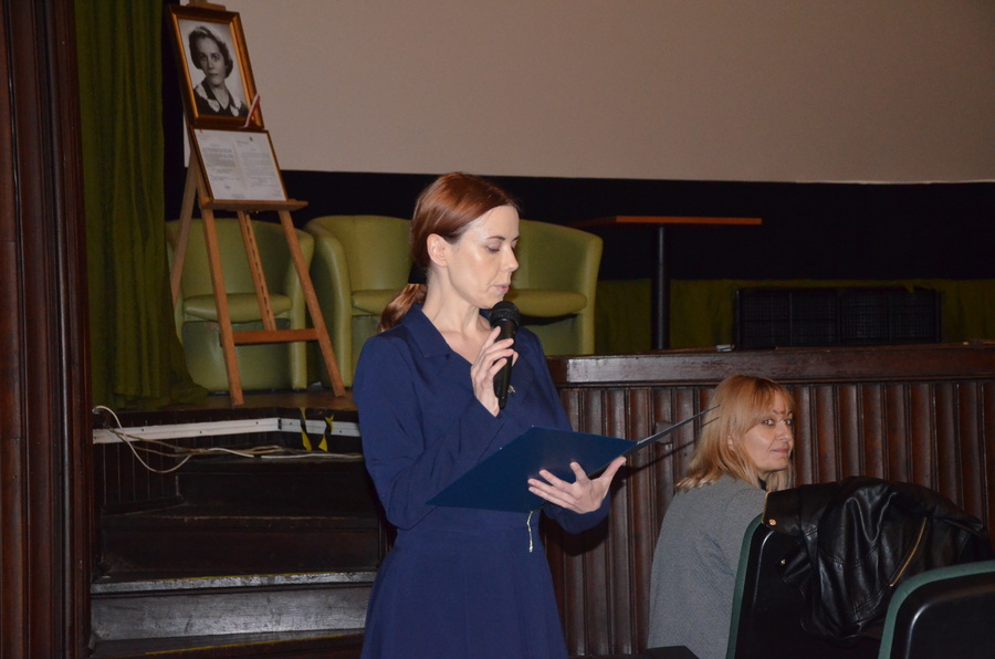 Katarzyna Kyc na projekcji filmu „Błogosławiona”– Rzeszów, 11 października 2023. Fot. Katarzyna Gajda-Bator (IPN)