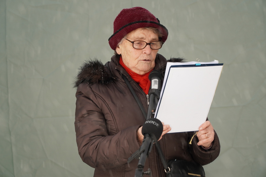 Uroczystość odsłonięcia obelisku upamiętniającego braci Deców – Grzegorzówka, 3 grudnia 2023 (fot. M. Bukała)