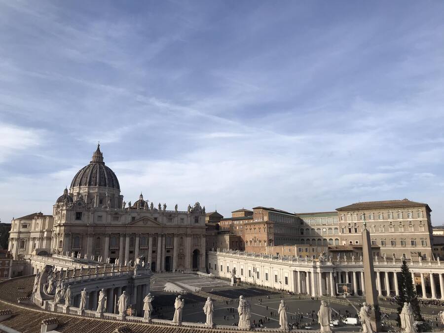 Plac Świętego Piotra w Rzymie. Fot Anna Sabat.