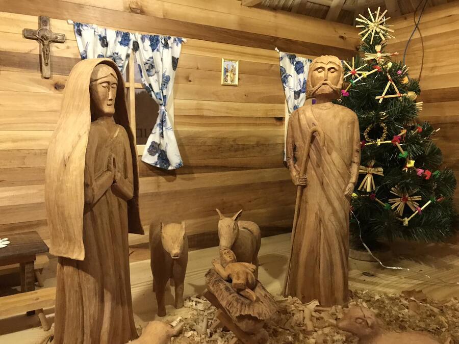 Prezentacja Szopki Bożonarodzeniowej z Markowej w Rzymie. Fot Anna Sabat.