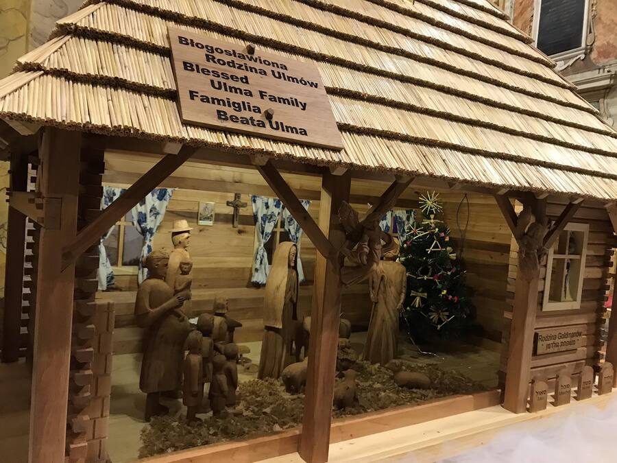 Prezentacja Szopki Bożonarodzeniowej z Markowej w Rzymie. Fot Anna Sabat.