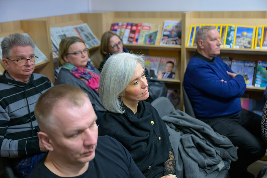 Promocja książki dr Bogusława Wójcika „Być pomocnikiem partii”– Tarnów, 12 grudnia 2023.Fot. Paweł Topolski.