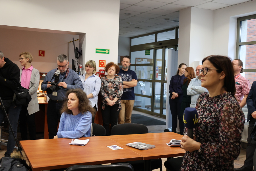 Wystawa eksponatów filatelistycznych dotyczących cenzury korespondencji w okresie stanu wojennego w Polsce – Rzeszów, 13 grudnia 2023 . Fot. Katarzyna Gajda-Bator (IPN)