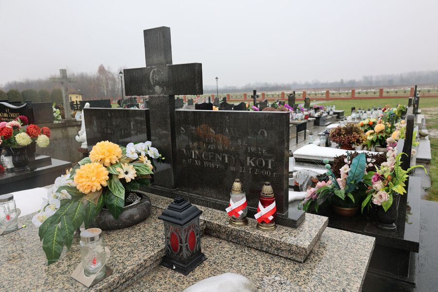 Grób śp. Stanisława Kota w Rudnej Wielkiej. Fot. Radosław Sołek (IPN)