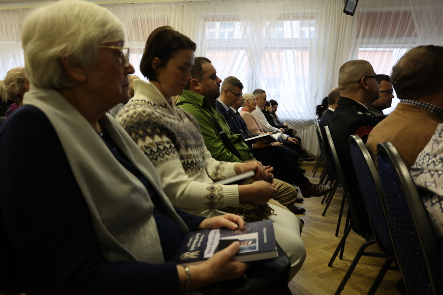 Prezentacja książki „Gdy życie było walką. Podpułkownik Józef Maciołek (1900-1973)” – Błażowa, 17 grudnia 2023. Fot. Katarzyna Gada-Bator (IPN)