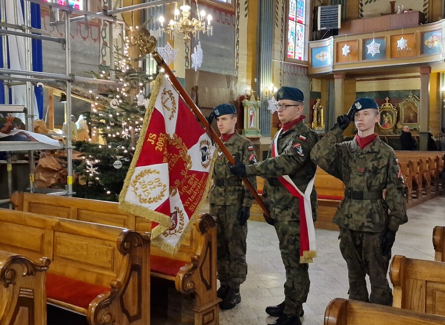 Uroczystości pogrzebowe śp. ks. prał. płk. Kazimierza Latawca – Gawłuszowice, 30 grudnia 2023. Fot. Łukasz Przybyło