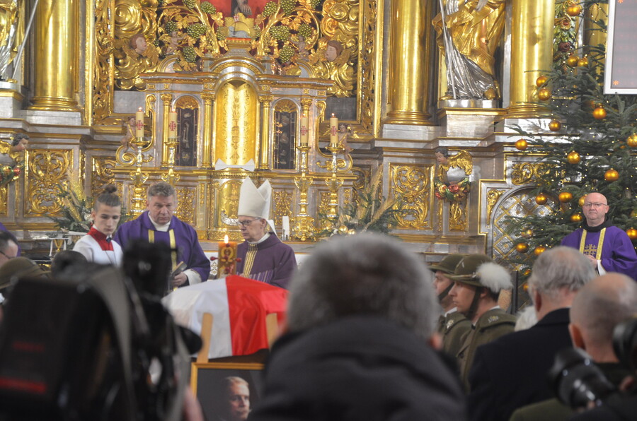 Uroczystości pogrzebowe Andrzeja ks. Lubomirskiego w Przeworsku - 20 stycznia 2024 r. Fot. Łukasz Chrobak (IPN)