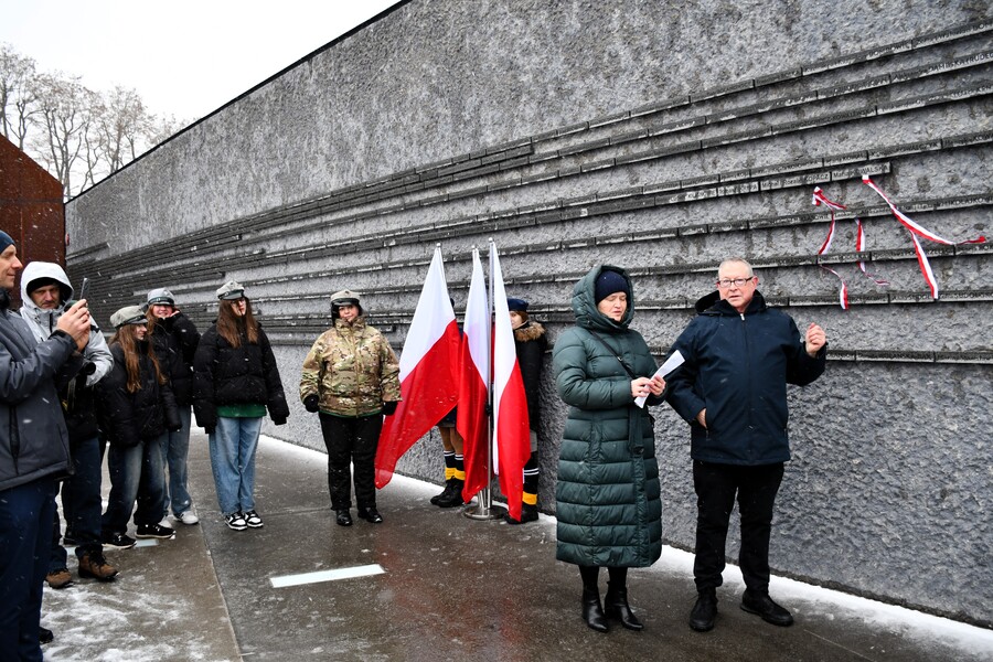 Obchody Dnia Pamięci o Ofiarach Holokaustu w Markowej, 24 stycznia 2024. Fot. Muzeum Polaków Ratujących Żydów podczas II wojny światowej im. Rodziny Ulmów w Markowej.