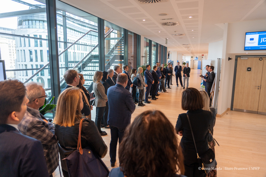 Prezentacja wystawy „Samarytanie z Markowej” w Brukseli – 30 stycznia 2024. Fot. Anna Magda