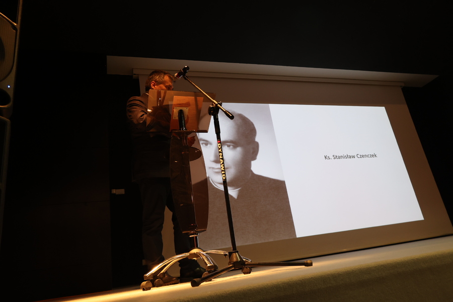 Artur Brożyniak na prezentacji 5. tomu „Encyklopedii Solidarności” – Przemyśl, 8 lutego 2024. Fot. Katarzyna Gajda-Bator (IPN)