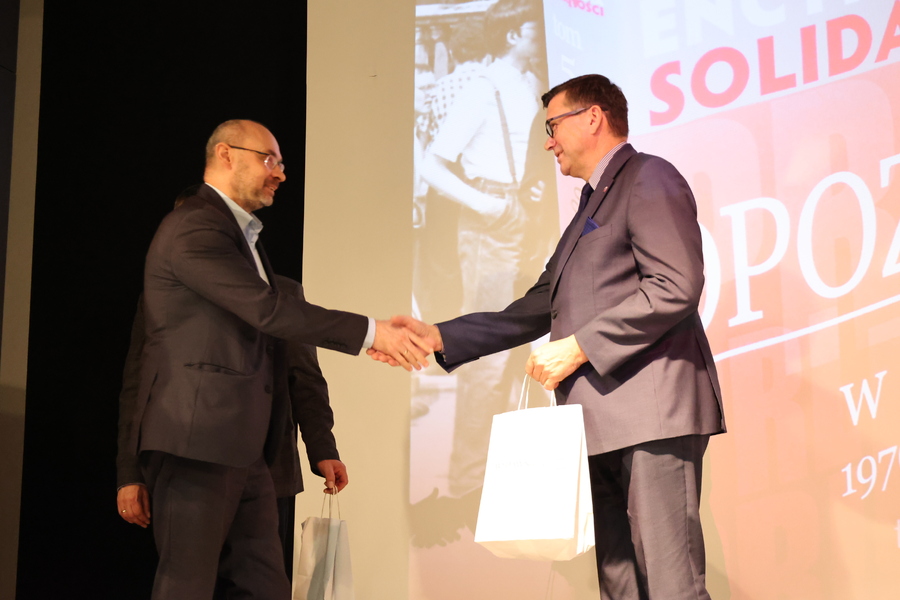 Prezentacja i wręczenie 5. tomu „Encyklopedii Solidarności” – Przemyśl, 8 lutego 2024. Fot. Katarzyna Gajda-Bator (IPN)