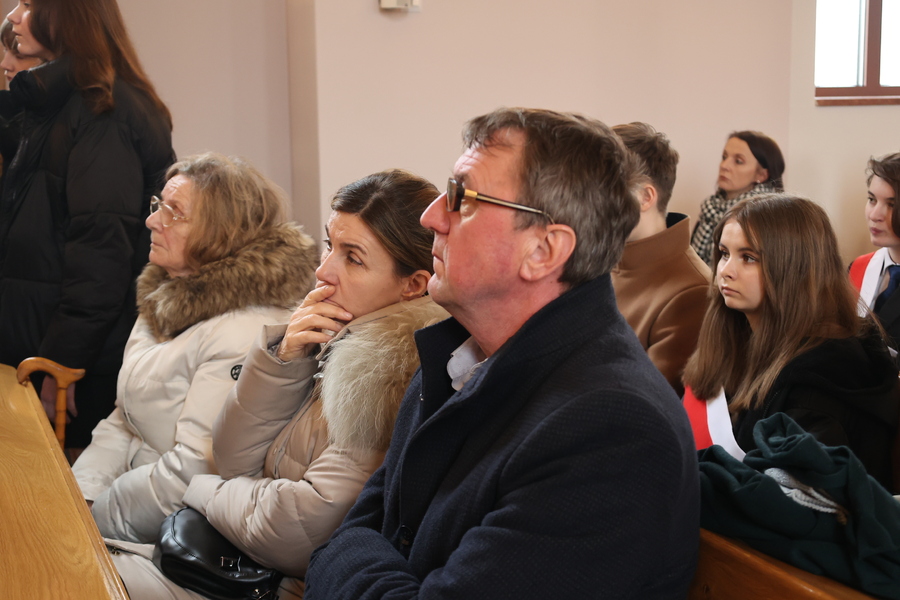 Odsłonięcie muralu ks. Michała Pilipca ps. „Ski” – Błażowa Dolna, 15 lutego 2024. Fot. Katarzyna Gajda-Bator (IPN)