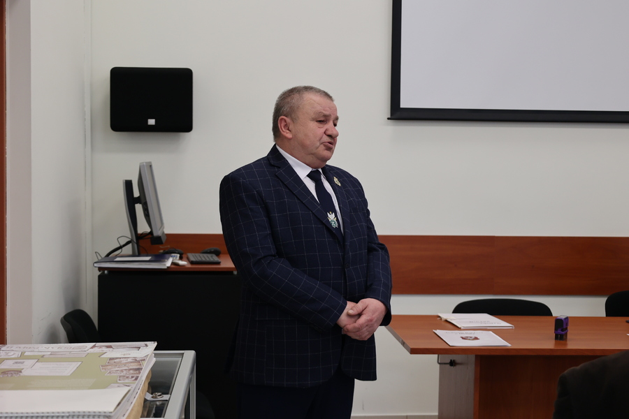 Józef Sieńko, prezez Związku Sybiraków Oddział w Rzeszowie na posiedzeniu Komitetu Ochrony Pamięci Walk i Męczeństwa przy Oddziale IPN w Rzeszowie – Rzeszów, 22 lutego 2024. Fot. Katarzyna Gajda-Bator (IPN)