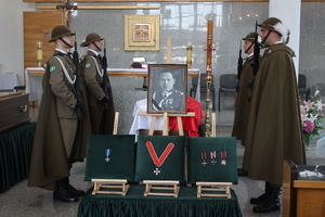Powtórny pogrzeb Generała Brygady Wacława Scaevoli - Wieczorkiewicza i jego żony Janiny – Jarosław, 27 marca 2024. Fot. Katarzyna Gajda-Bator (IPN)