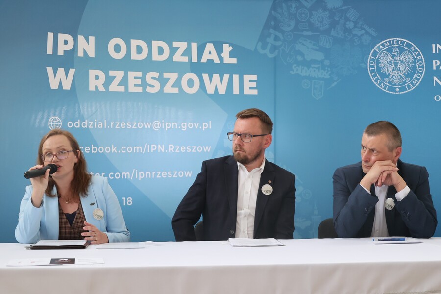 Sesja popularnonaukowa w 80. rocznicę zbrodni OUN i UPA na polskich mieszkańcach Cieszanowa – Cieszanów, 10 maja 2024. Fot. Katarzyna Gajda-Bator (IPN)